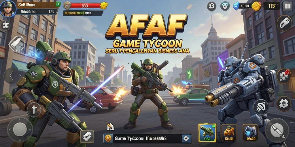Screenshot AFAF menampilkan gameplay Tycoon yang mengasyikkan dan menantang.