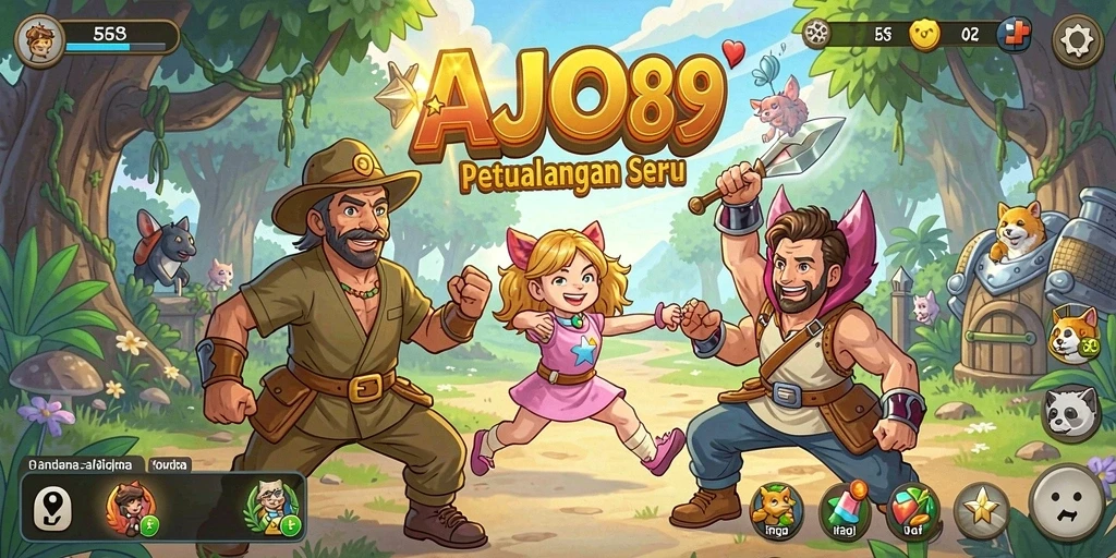 Screenshot gameplay AJO89 menampilkan aksi petualangan yang mendebarkan.