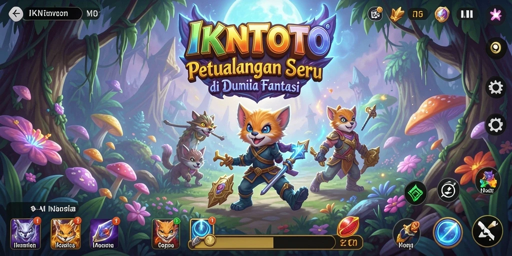 Tangkapan layar gameplay yang menunjukkan aksi mendebarkan di IKNTOTO.