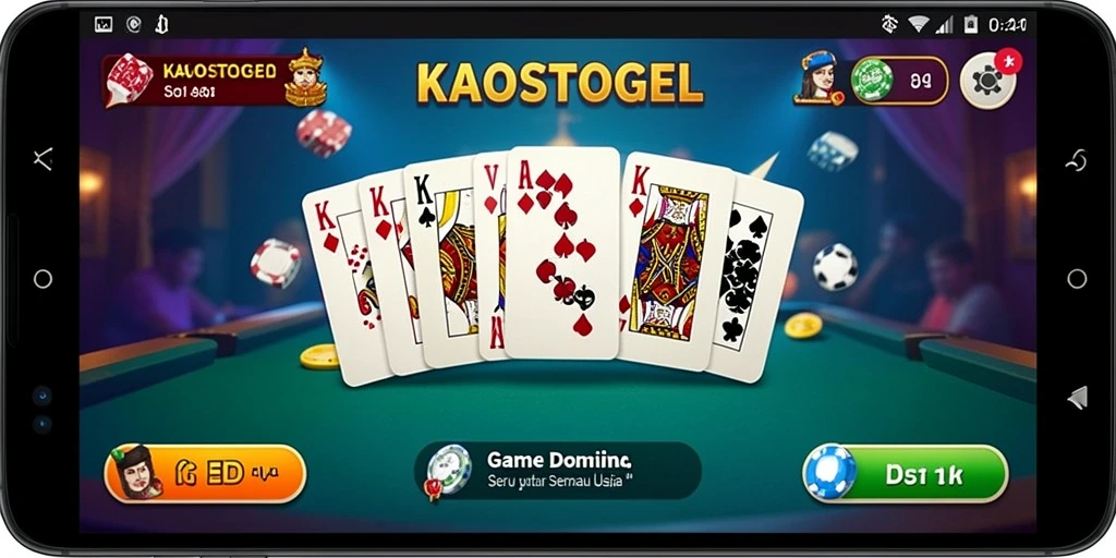 Menampilkan gameplay Domino yang seru dan menantang.