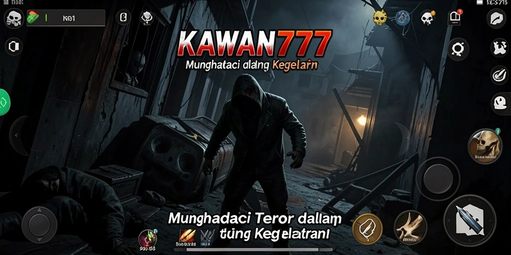Tampilan gameplay KAWAN777 yang mencekam dan menegangkan.