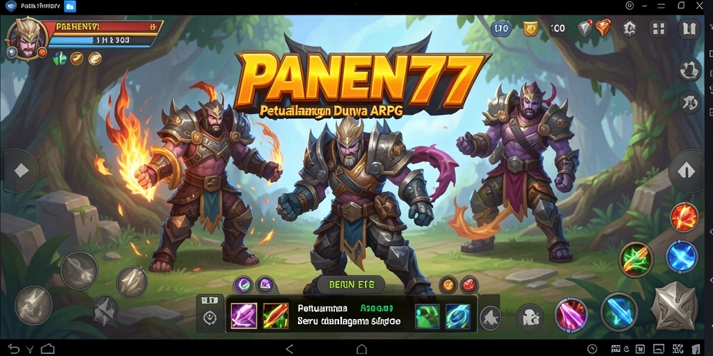 Tampilan gameplay seru di dunia ARPG PANEN77.