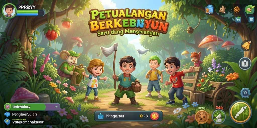 Tangkapan layar menunjukkan gameplay seru dalam keberhasilan berkebun di PPRRYY.