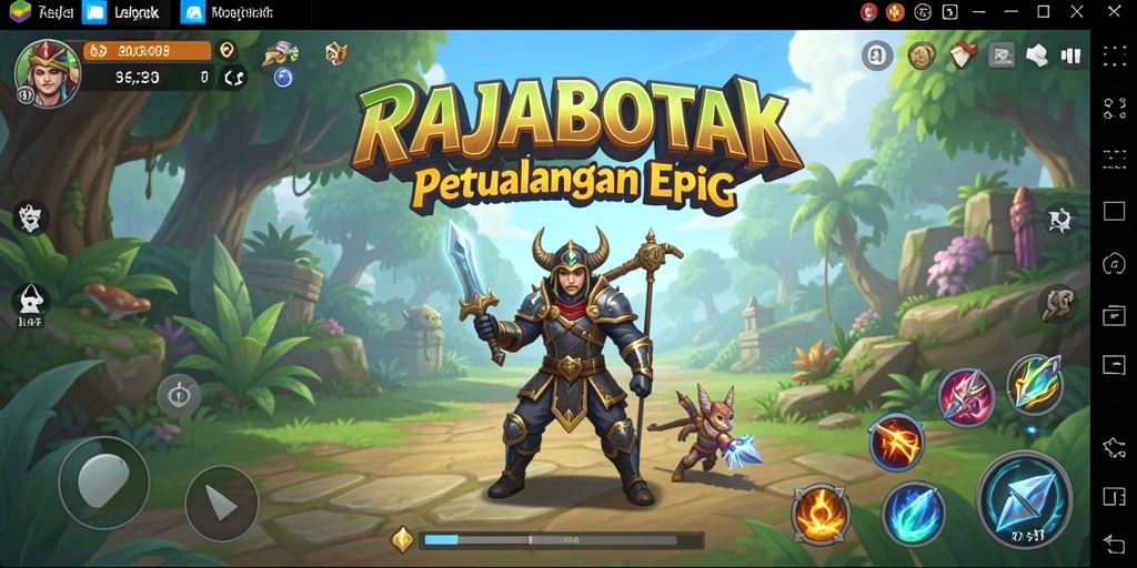 Screenshot gameplay RAJABOTAK menunjukkan aksi pertempuran yang mendebarkan dan lingkungan RPG yang menarik.