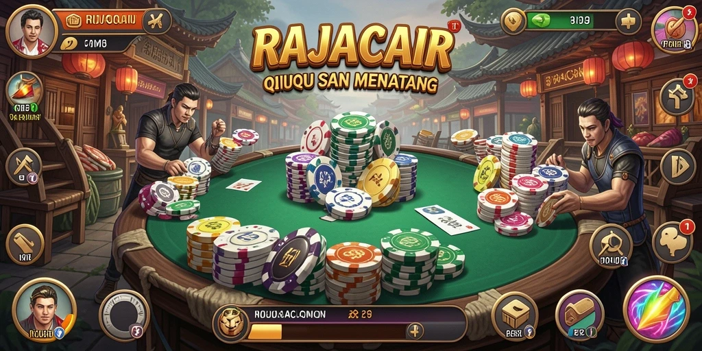 Screenshot menampilkan gameplay seru QiuQiu di RAJACAIR.