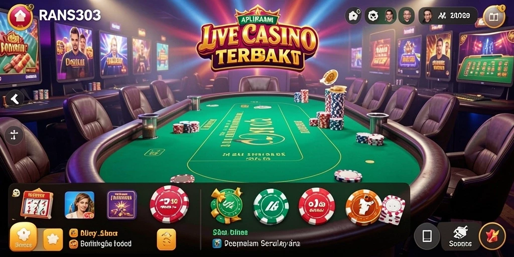 Tampilan gameplay Live Casino yang memikat dan interaktif.