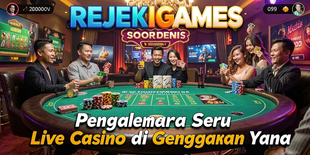 Screenshot mengagumkan dari gameplay Live Casino REJEKIGAMES.