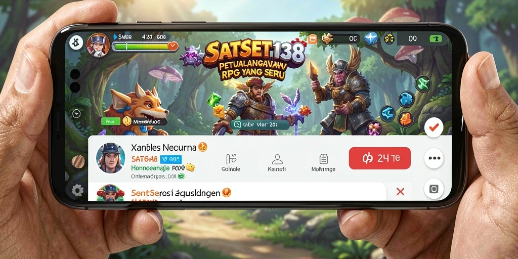 Screenshot SATSET138 menampilkan aksi pertarungan RPG yang mendebarkan.
