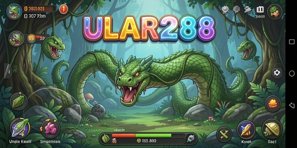 Tampilan gameplay <strong>ULAR288</strong> yang menawan dan interaktif.